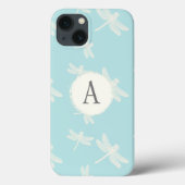 Coques Case-Mate iPhone Joli Motif de libellules de monogramme (Verso)