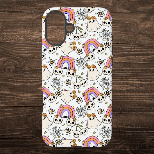 Coques Case-Mate iPhone Joli Motif des fantômes et des crânes d'Halloween