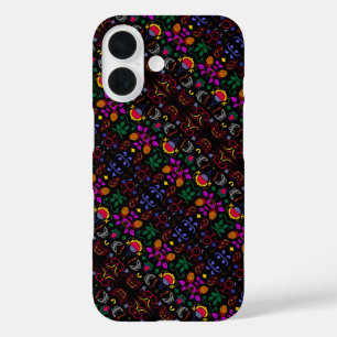 Coques iPhone 16 Joli motif floral coloré