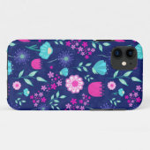 Coques Case-Mate iPhone Joli motif floral de fond (Dos (Horizontal))