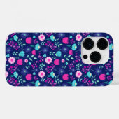 Coques Case-Mate iPhone Joli motif floral de fond (Verso (horizontal))