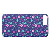 Coques Case-Mate iPhone Joli motif floral de fond (Dos (Horizontal))
