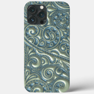 Etui iPhone Case-Mate Joli motif floral élégant turquoise chic de