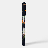 Coques Case-Mate iPhone Joli Motif floral foncé personnalisé (Verso / Droite)