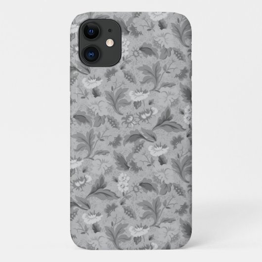 Coques Case-Mate iPhone Joli motif floral gris (Dos)