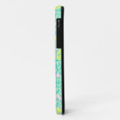 Coques Case-Mate iPhone Joli motif floral vert jaune (Dos/Gauche)