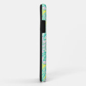 Coques Case-Mate iPhone Joli motif floral vert jaune (Dos/Droite)