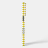 Coques Case-Mate iPhone Joli motif gingham jaune chaud (Verso / Droite)