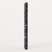 Coques Case-Mate iPhone Joli motif noir blanc (Dos/Droite)