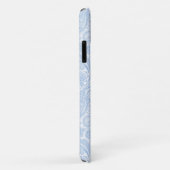 Coques Case-Mate iPhone Joli motif paisley bleu blanc (Dos/Droite)