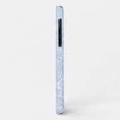 Coques Case-Mate iPhone Joli motif paisley bleu blanc (Dos/Gauche)