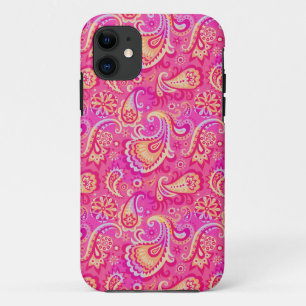 Coque Case-Mate Pour iPhone Joli motif paisley rose sans couture