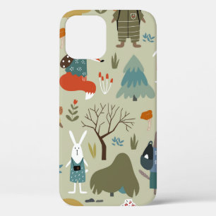 Case-Mate iPhone Case Joli motif sans couture vintage avec des animaux t