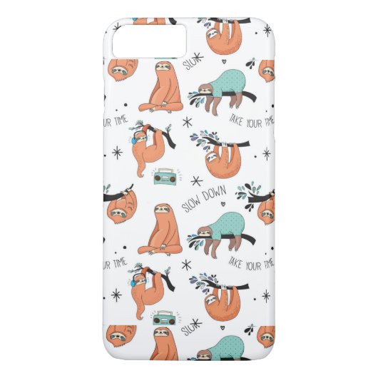 Coques Case-Mate iPhone Joli Motif Sloth (Dos)