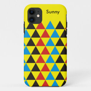 Etui iPhone Case-Mate Joli motif triangle noir rouge bleu + votre idée