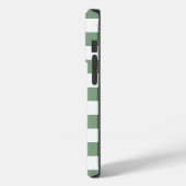 Coques Case-Mate iPhone Joli Motif vert et blanc En vichy (Verso / Gauche)