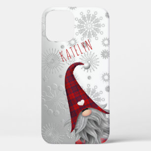 Case-Mate iPhone Case Joli Noël rustique brillant enneigé Gnome joyeux É