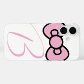 Coques Case-Mate iPhone Joli nœud rose fantaisiste (Verso (horizontal))
