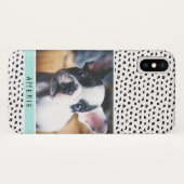 Coques Case-Mate iPhone Joli noir et blanc fentes photo pour animaux de co (Dos (Horizontal))