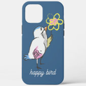 Coques Case-Mate iPhone Joli Oiseau Fleur Jaune (Verso)