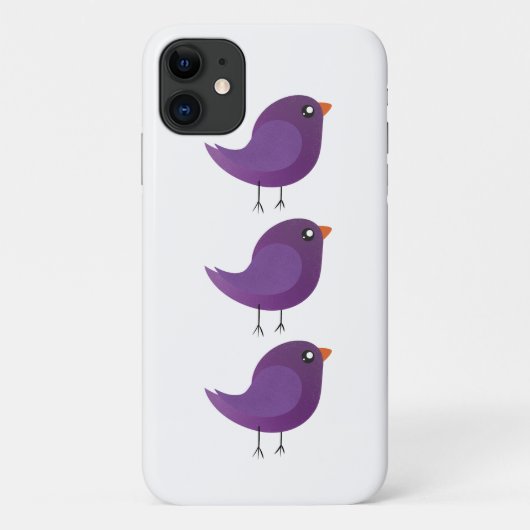 Coques Case-Mate iPhone joli oiseau violet (Dos)