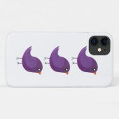 Coques Case-Mate iPhone joli oiseau violet (Dos (Horizontal))