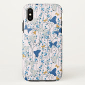 Coques Case-Mate iPhone Joli Papillons Bleus (Dos)