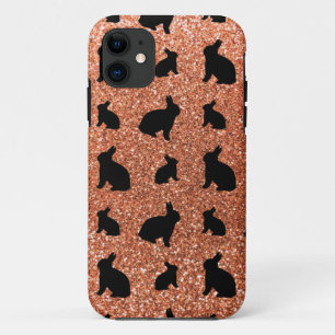 Case-Mate iPhone Case Joli pastel orange lapin parties scintillant motif