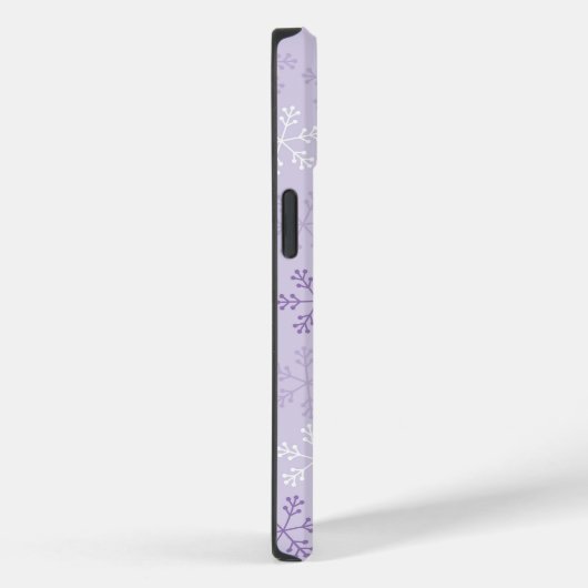 Coques Case-Mate iPhone Joli Pastel Purple Snowflakes Téléphone Case (Verso / Droite)