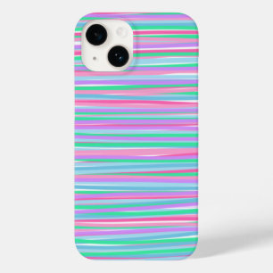 Coque Pour iPhone 14 Joli Pastel Stripes