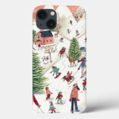 Coques Case-Mate iPhone Joli paysage alpin rose et vert en avril (Verso)