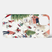 Coques Case-Mate iPhone Joli paysage alpin rose et vert en avril (Verso (horizontal))