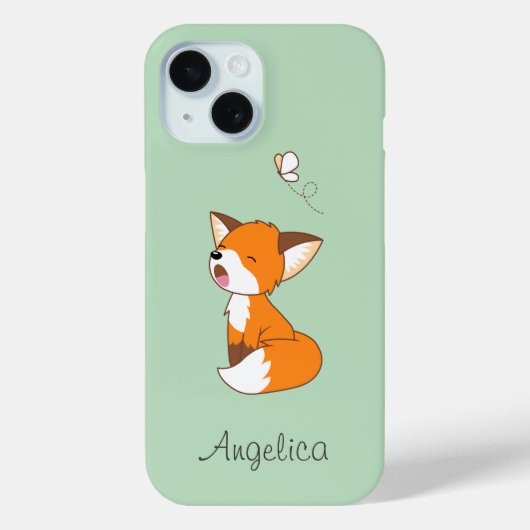 Coques Case-Mate iPhone Joli Petit Fox Sleepy (Verso)