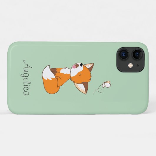 Coques Case-Mate iPhone Joli Petit Fox Sleepy (Dos (Horizontal))