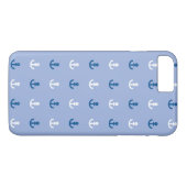 Coques Case-Mate iPhone Joli petit Motif de Ancre (Dos (Horizontal))