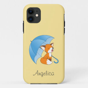 Case-Mate iPhone Case Joli Petit Renard dormant sous parapluie