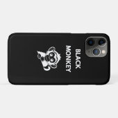 Coques Case-Mate iPhone Joli Petit Singe Noir (Dos (Horizontal))