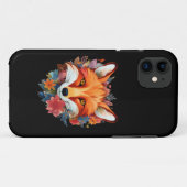Coques Case-Mate iPhone Joli Renard Aquarelle Fleur Beau (Dos (Horizontal))