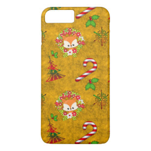 Coque iPhone 8 Plus/7 Plus Joli renard de Noël