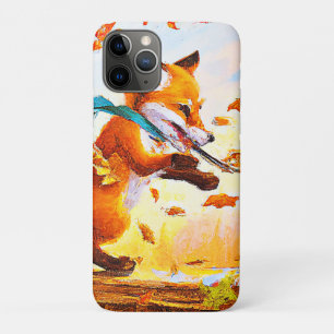 Case-Mate iPhone Case Joli Renard Rouge dans la peinture de saison d'aut