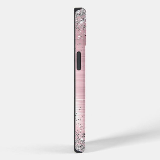 Coques Case-Mate iPhone Joli rose blush argent faux parties scintillant mo (Verso / Droite)