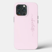 Coques Case-Mate iPhone Joli rose et blanc doux (Verso)