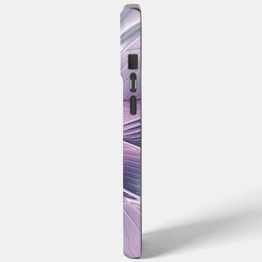 Coques Case-Mate iPhone Joli rose Fleur Moderne Abstrait Fractal Art (Verso / Gauche)