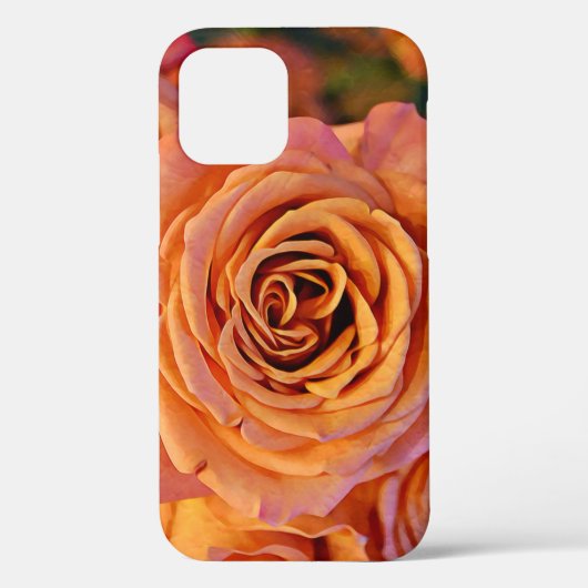 Coques Case-Mate iPhone Joli Rose Orange Art Gros plan Téléphonie (Verso)