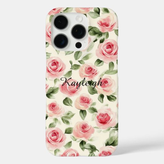 Coques Case-Mate iPhone Joli rose Roses Floral (Verso)