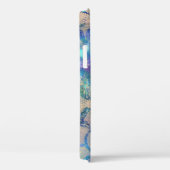 Coques Case-Mate iPhone Joli Roses de dentelle bleue (Verso / Droite)