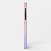 Coques Case-Mate iPhone Joli teint rose moderne Lilac avec nom (Dos/Gauche)