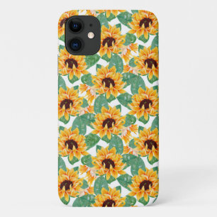 Case-Mate iPhone Case Joli tournesol Jaune et Motif vert