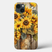 Coques Case-Mate iPhone Joli Tournesol Rustique Fleur Florale (Verso)