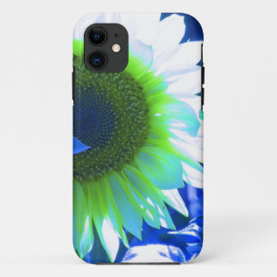 Coque Case-Mate Pour iPhone joli tournesol teinté - bleu